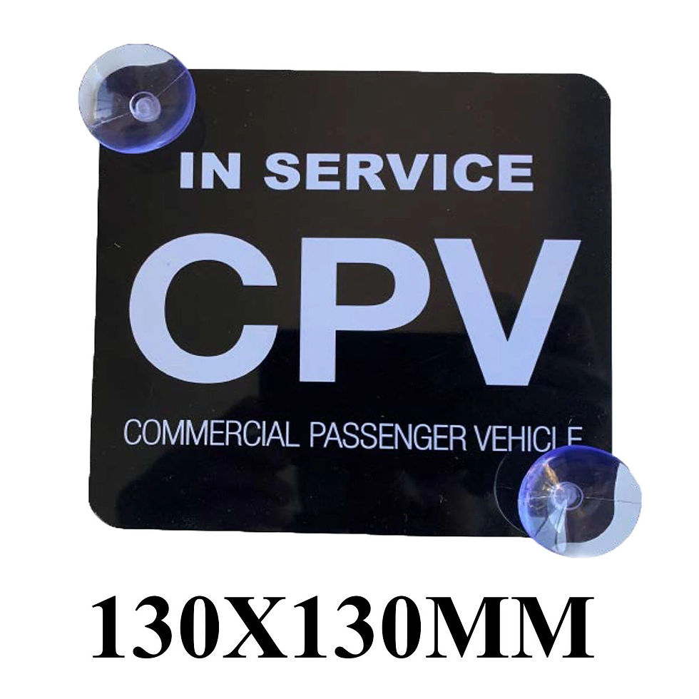 CPV Vehicle Sign with Suction Cups Car Led Lights | Car Bin | Car Cup Holder