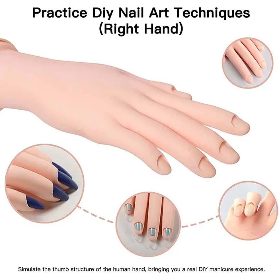Thumbnail: Nail Art Practice Hand Nail Polish | Nail Art | French Nails | Nail Clippers