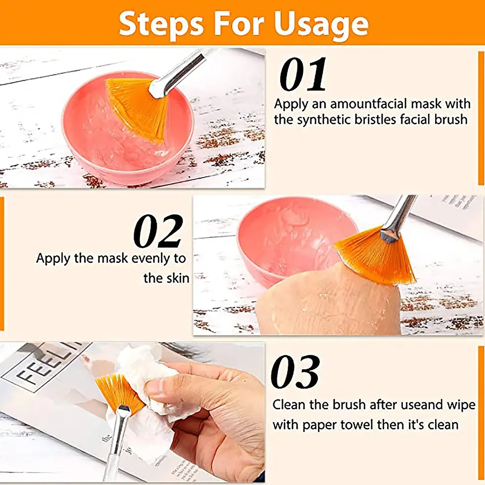 Thumbnail: Women’s Soft Facial Fan Brushes Makeup Bag | Eyeliner | Mascara