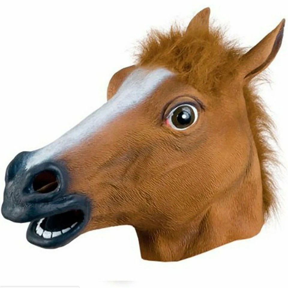 Thumbnail: Horse Head Latex Mask – Creepy Halloween Novelties | Party shop | Fancy Dress