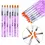 Thumbnail: 7pcs Round Head UV Gel Nail Acrylic Brush Hair Size No.2-14 Good for Starter Pen