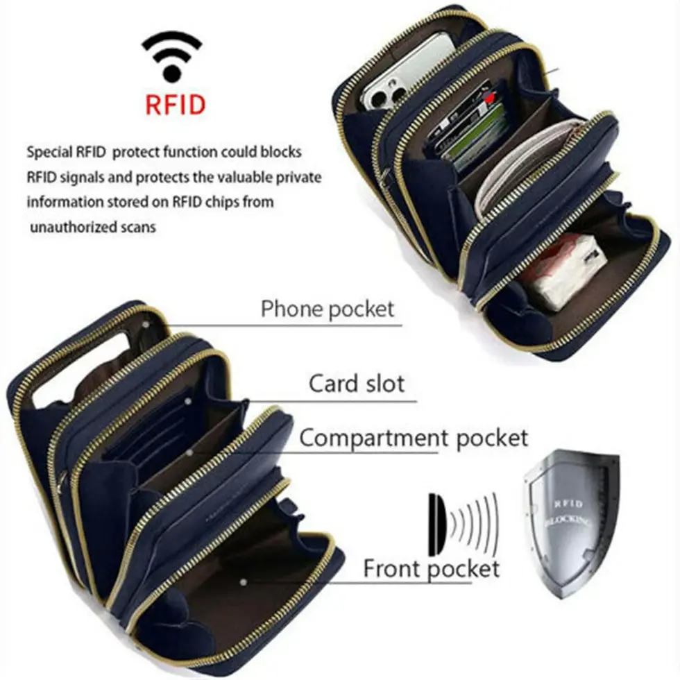 Thumbnail: Women's Crossbody Phone Purse Waterproof Phone Case | Car Charger