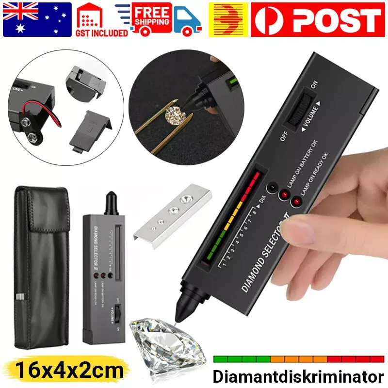 Thumbnail: Diamond Tester Selector Gemstone Tool Gems Jewelry Test Tool LED Audio VIC