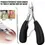 Thumbnail: Premium Heavy Duty Toenail Clippers for Thick or Ingrown Nails Nail Polish