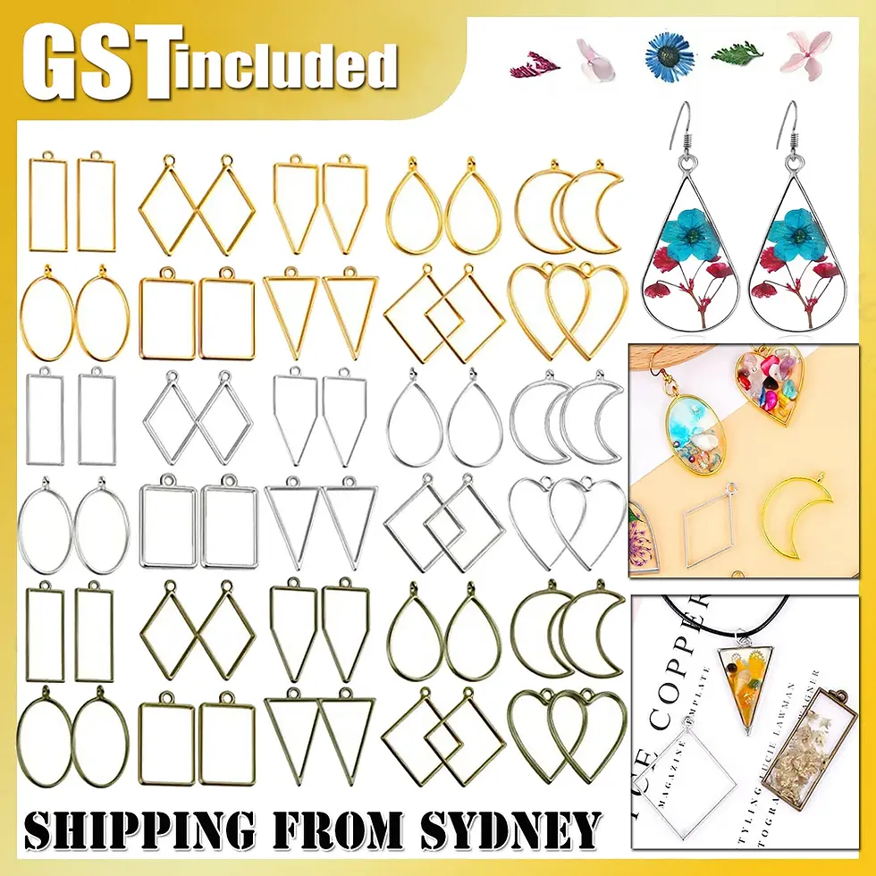 Thumbnail: Open Bezel Pendant Resin Molds Set Jewellery Box | Gold Bangle | Gold Ring