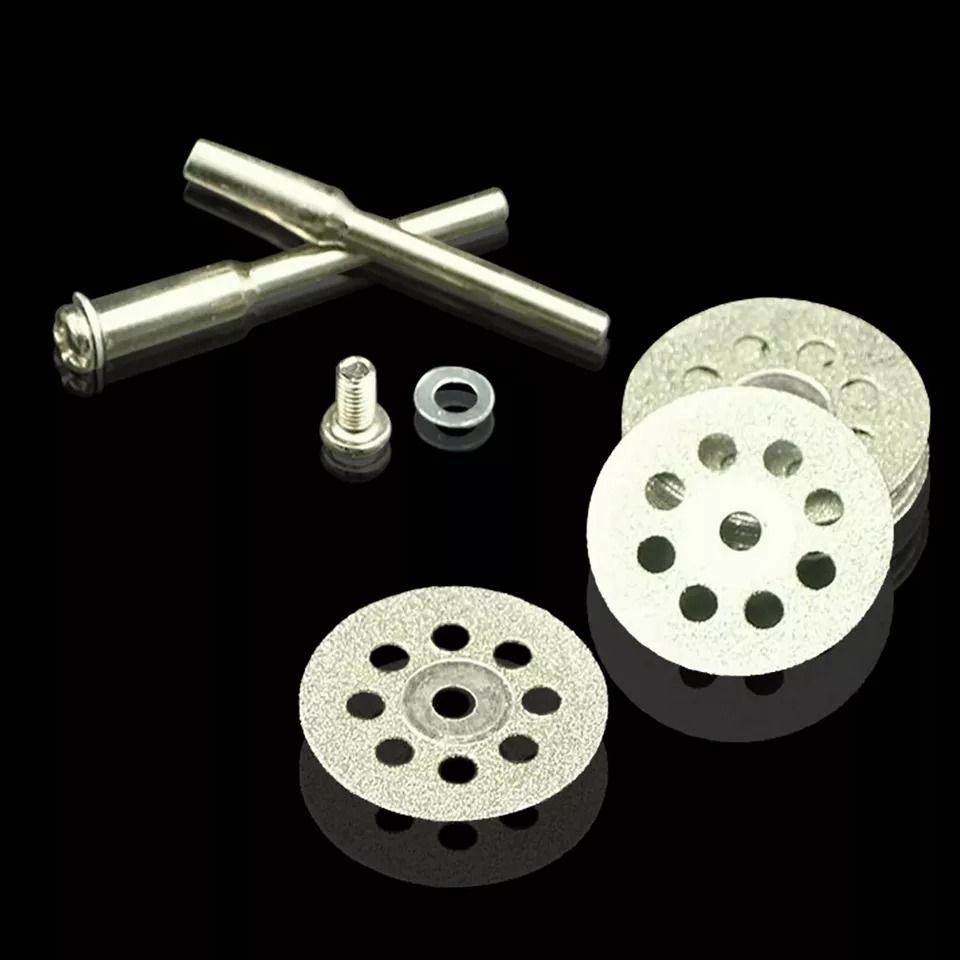 Diamond Cutting Discs & Drill Bit Set for Dremel Tools | Socket Set | Clamps