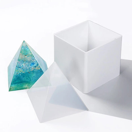 Large Pyramid Silicone Resin Mold | Craft Kits | Canvases | Paint and Sip