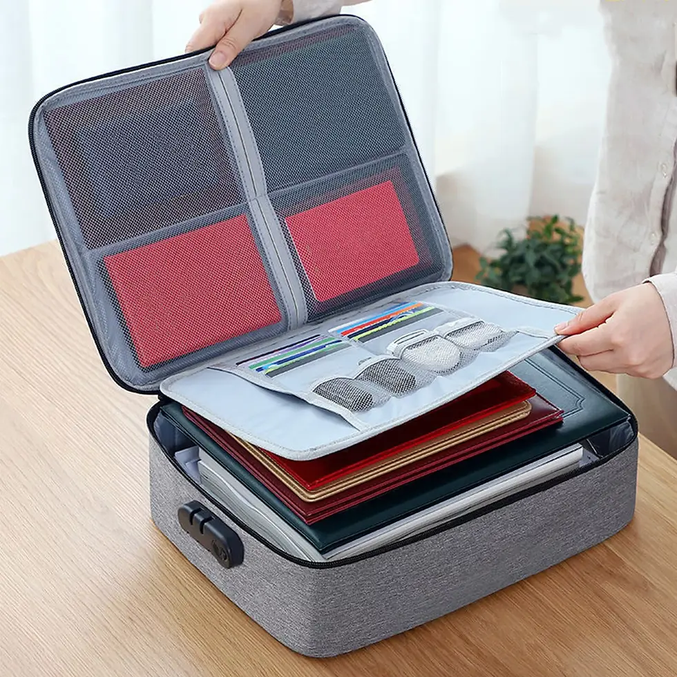 Thumbnail: Lockable Document Storage Bag Pouch | Fashion Bags | Coach Bags | Hand Bags