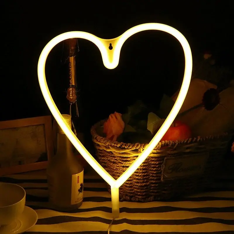 Love Heart LED Neon Sign Night | Wedding Décor | Confetti | Wedding Venues | Wedding Bouquets