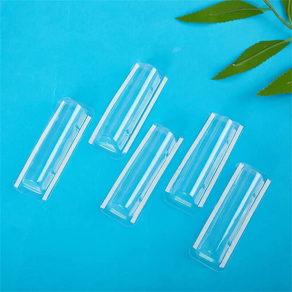 Thumbnail: 10-50Pcs Clear Plastic Dome Lip Balm Pouch Money Holder Craft Waterproof Sticker