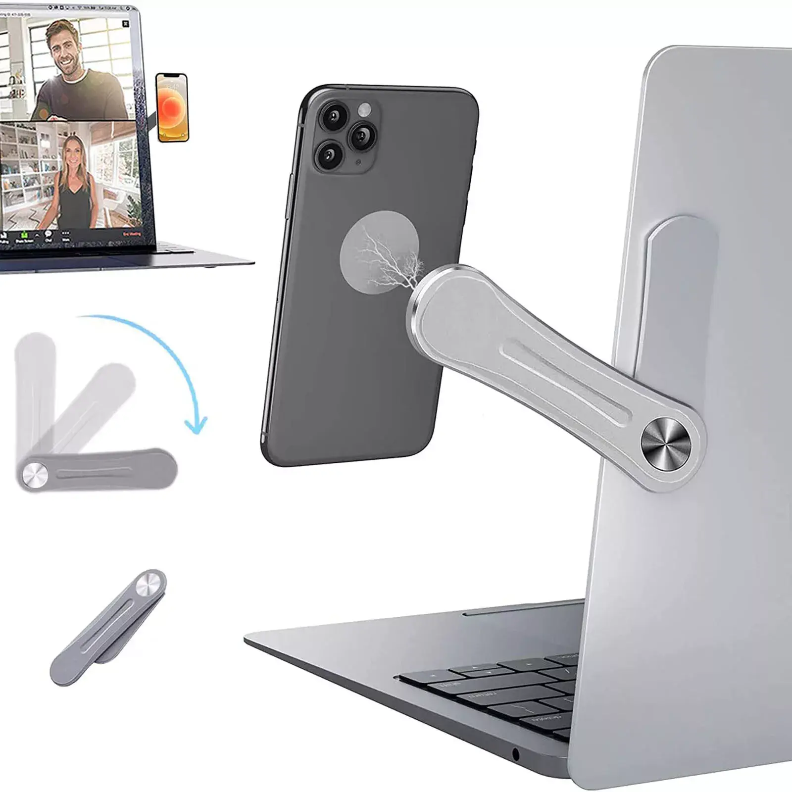 Magnetic Adjustable Laptop Phone Holder Waterproof Phone Case, Car Charger