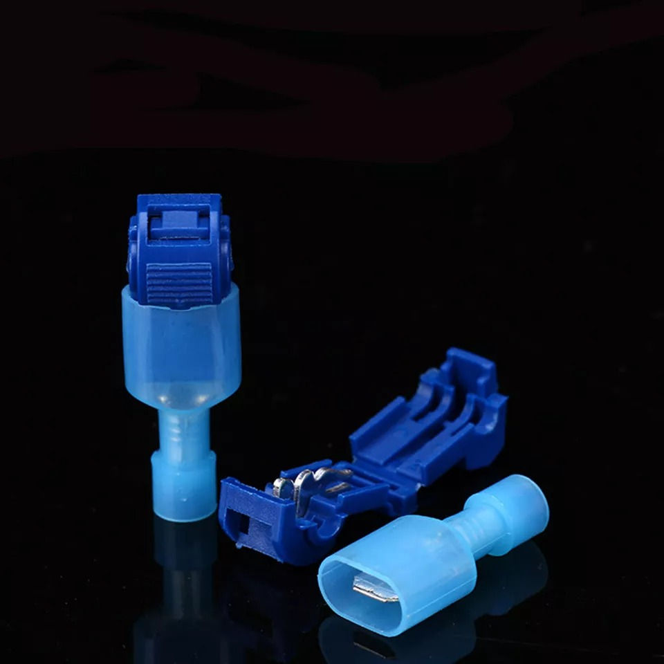 Thumbnail: 60/240X T-Tap Electrical Cable Connectors Wire Crimp Terminals Quick Splice Kit