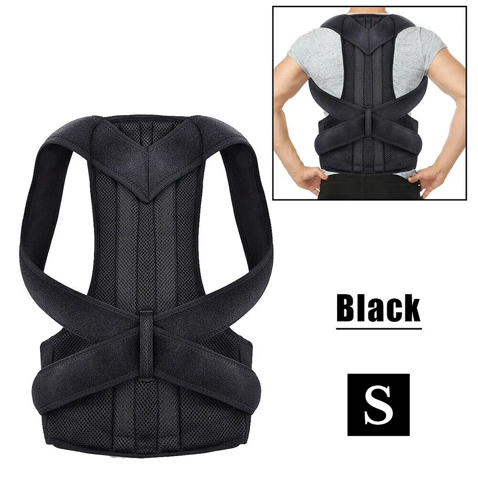 Thumbnail: S/M/L/XL Therapy Posture Corrector Spine Back Support Shoulder Brace Adjustable