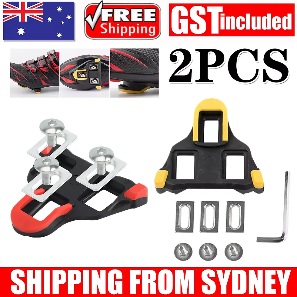 Thumbnail: Self-Locking Bike Pedal Cleats Set Bike Lights, Bike Computer, Cycle Gloves