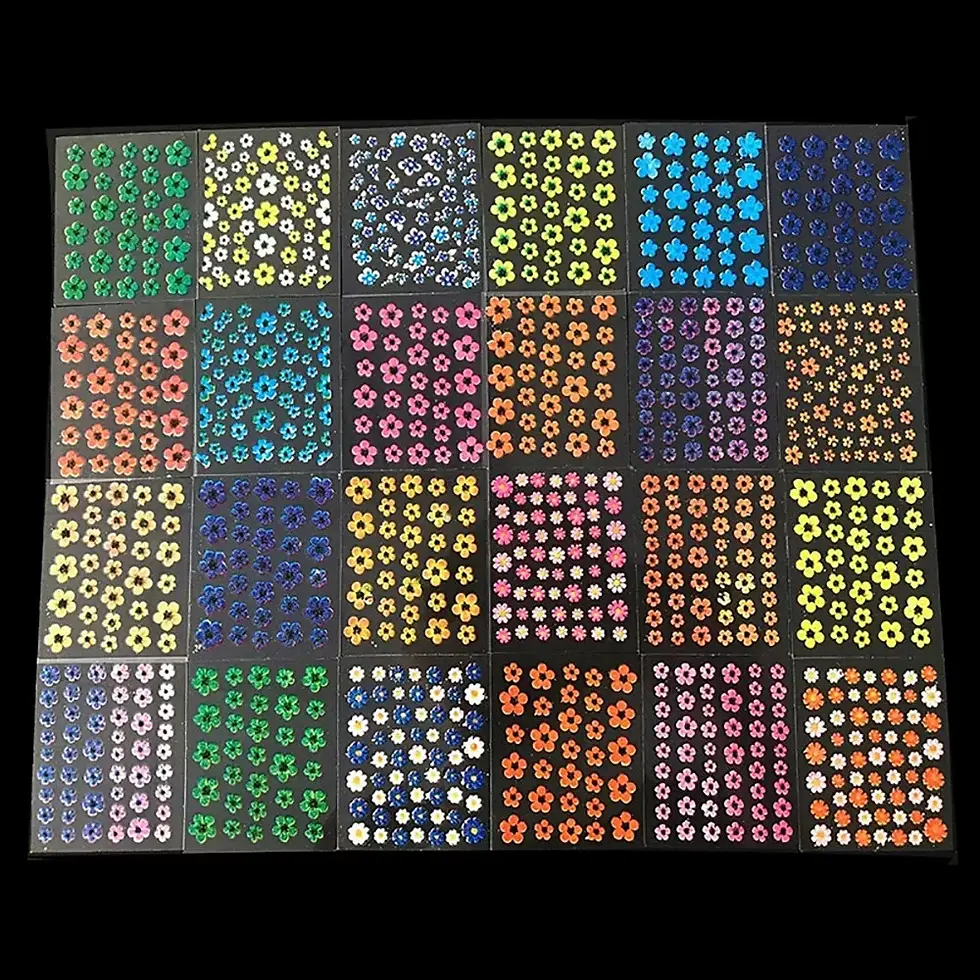 Thumbnail: Flower Nail Decal Stickers Nail Polish | Nail Art | French Nails