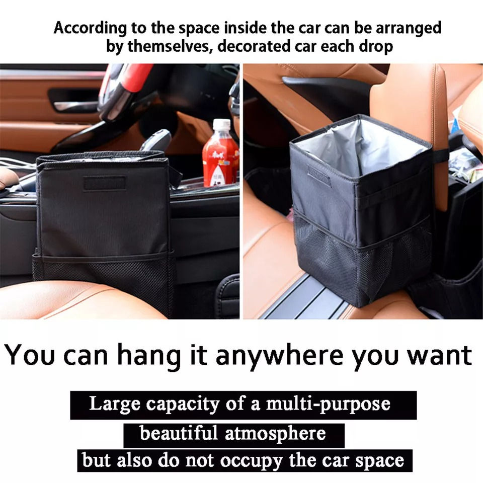 Thumbnail: Waterproof Car Trash Can Organizer | Car Led Lights | Car Bin | Car Cup Holder