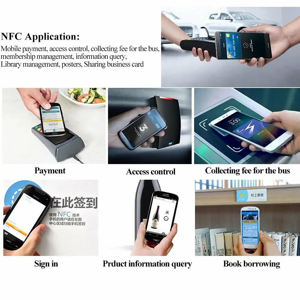 NTAG 213 RFID Sticker Label for Android NFC Phones Speakers | EarPods |