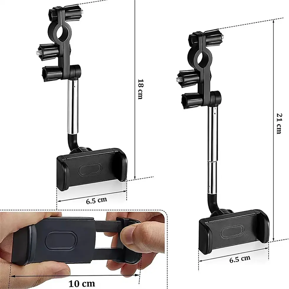 Thumbnail: Rearview Retractable Car Phone Mounts Waterproof Phone Case, Car Charger