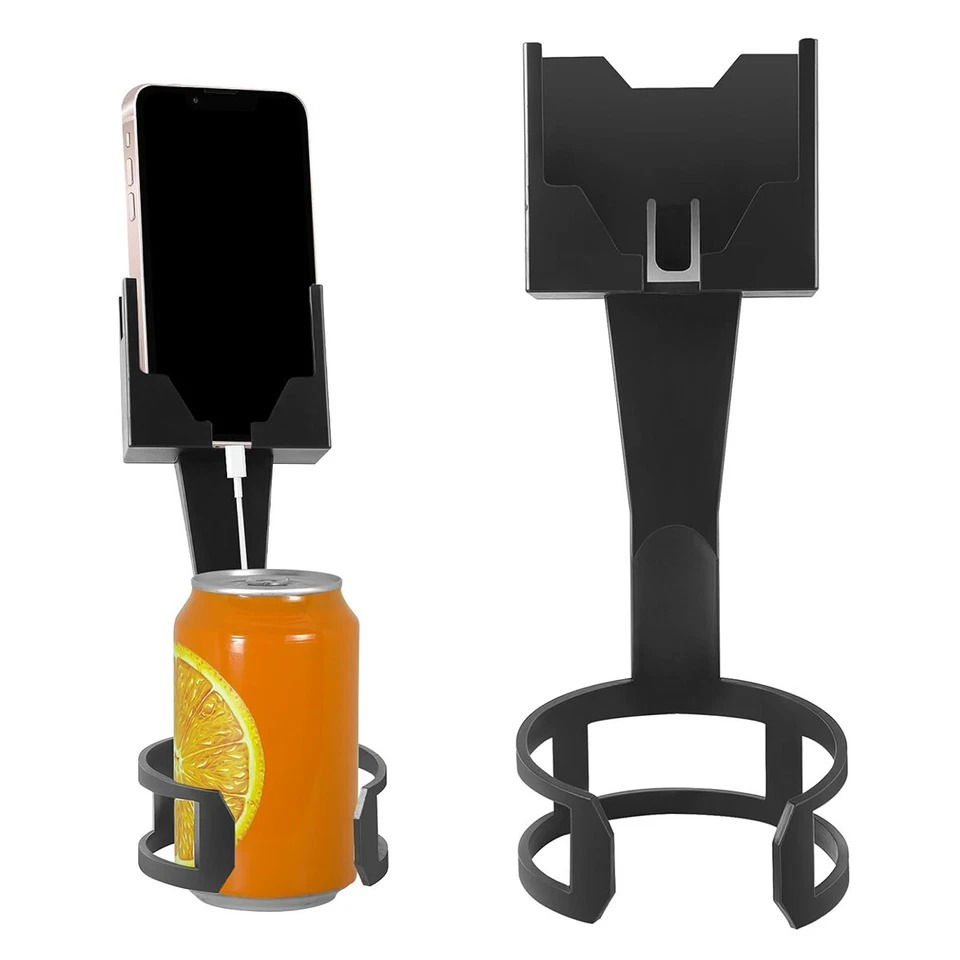 Thumbnail: 2-in-1 Car Cup Holder Phone Mount – 360° Adjustable Car Led Lights | Car Bin | Car Cup Holder
