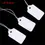 Thumbnail: 100-500 White Paper Jewelry Clothes Label Price Tags With Elastic String 33x18mm