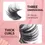Thumbnail: 5Pairs 3D Mink Handmade Fake Eyelashes Natural Long Wispy Makeup False Lashes