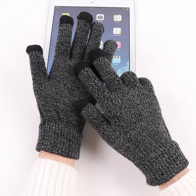 Thumbnail: Soft Wool Winter Gloves Waterproof Phone Case, Car Charger