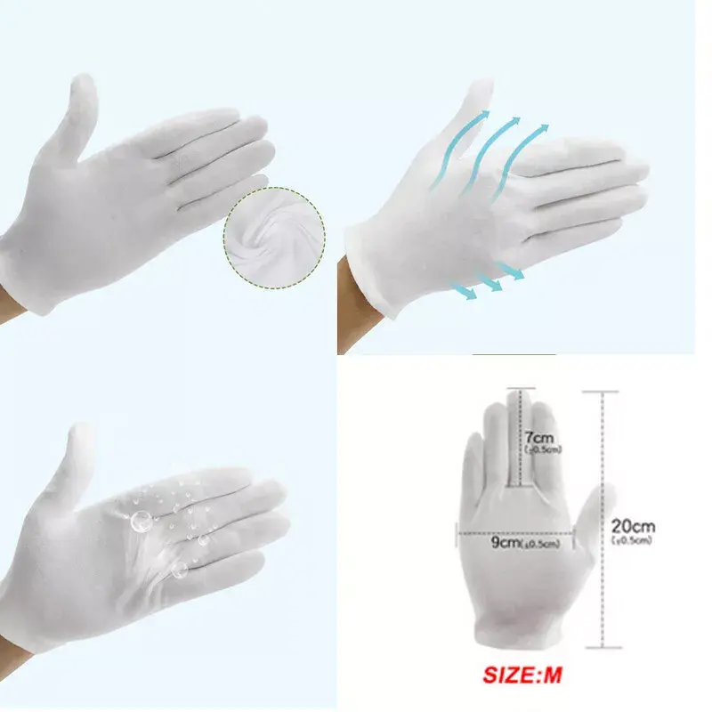 Thumbnail: Soft Cotton White Gloves for Jewelry Novelties | Party shop | Fancy Dress