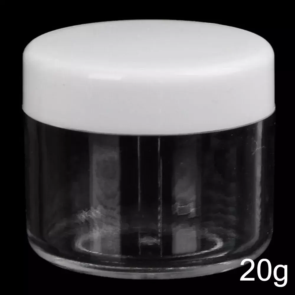 2/3/5/10/15/20g Plastic Cosmetic Containers Face Cream Lip Balm Sample Jars Pots