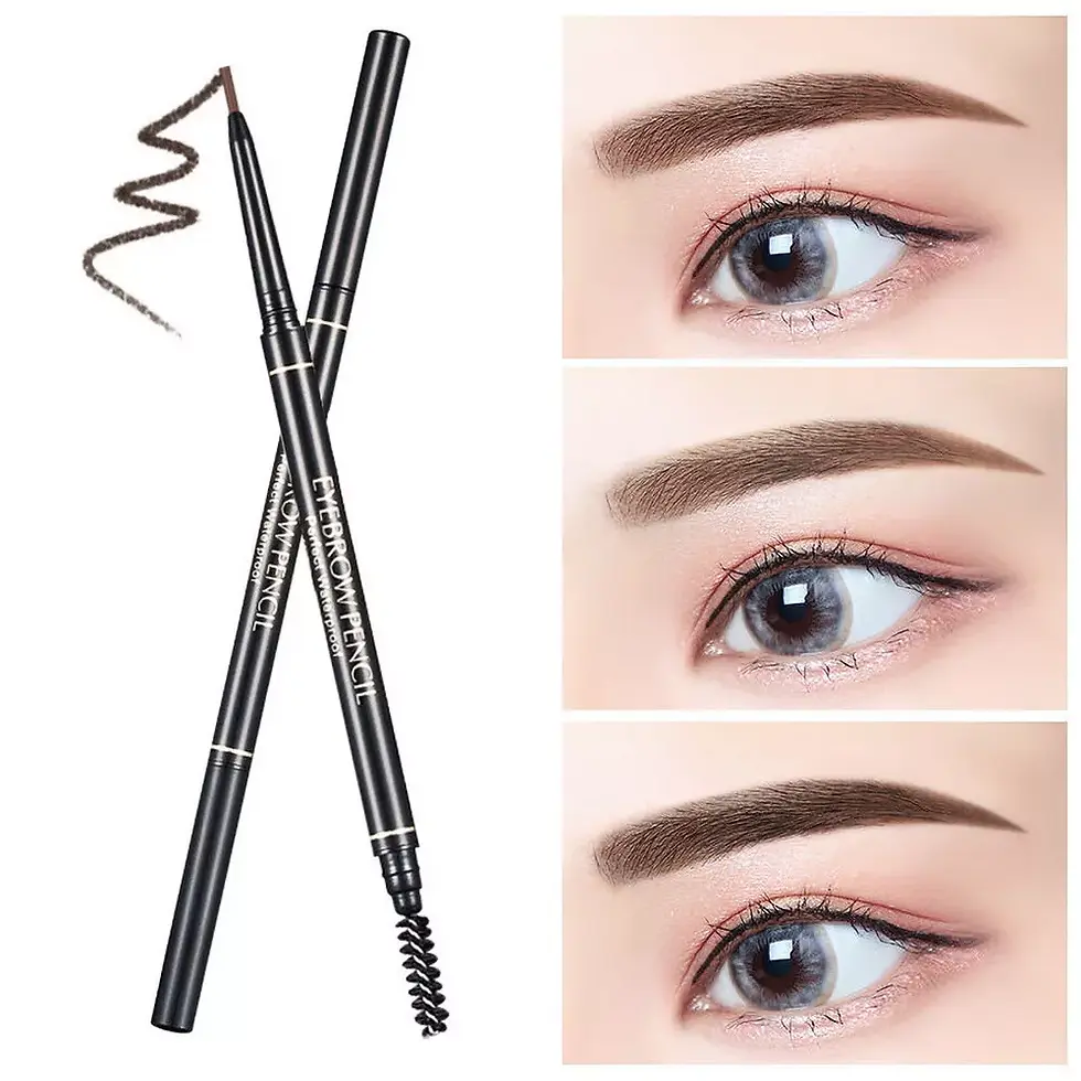 Thumbnail: Waterproof Eyebrow Pencil with Brush | Makeup Bag | Eyeliner | Mascara