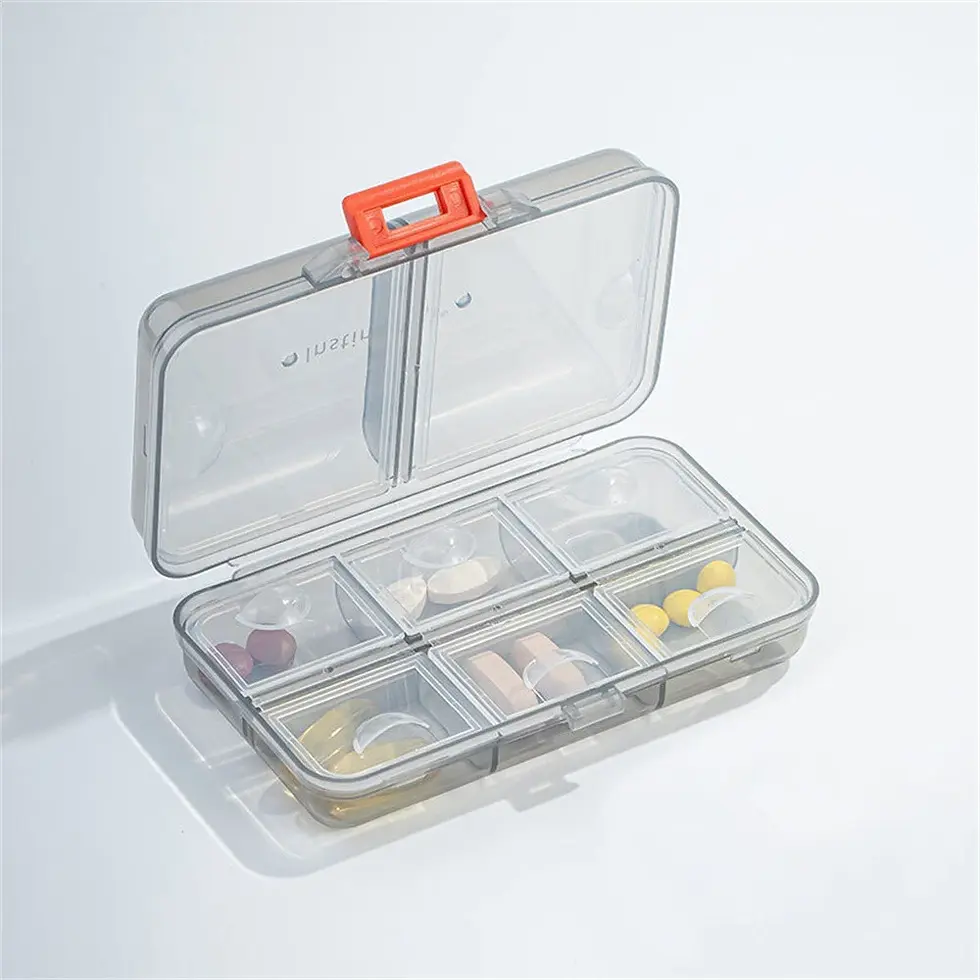Thumbnail: AU Pill Box Medicine Organizer Dispenser Box Case Travel Tablet Container Holder