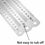 Thumbnail: 3PCS Metal Ruler Stainless Steel Double Sided 15/20/30CM Precision School Office