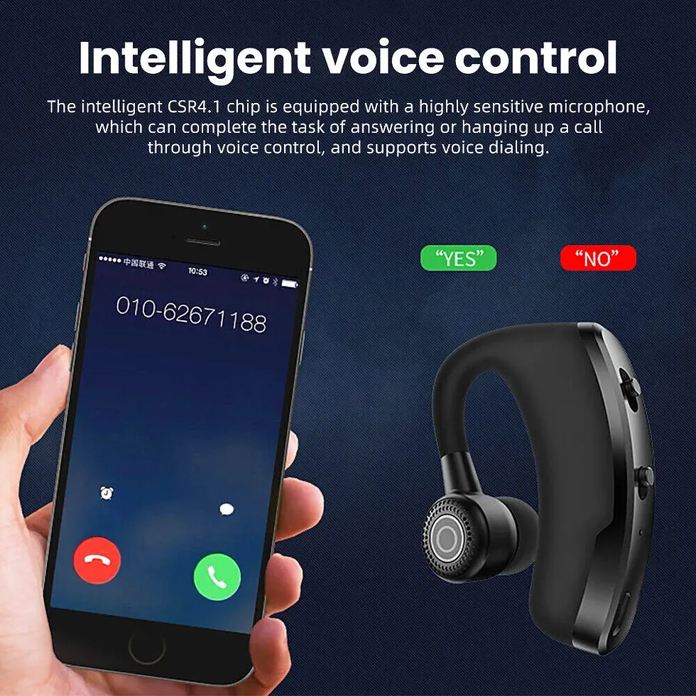 Thumbnail: Wireless Bluetooth Single Earphone | Audio & Visual equipment | Car Charger
