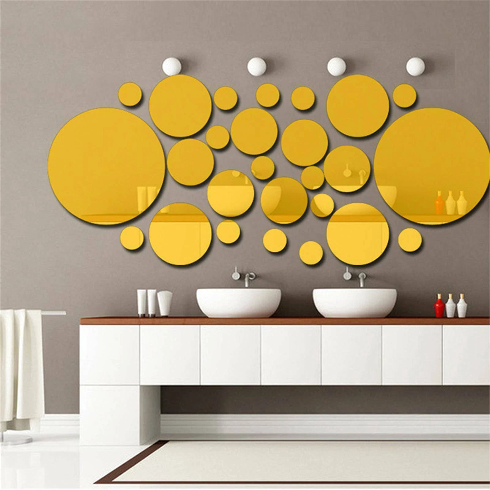 Circle Mirror Tiles Wall Stickers | Homeware Décor | House homewares