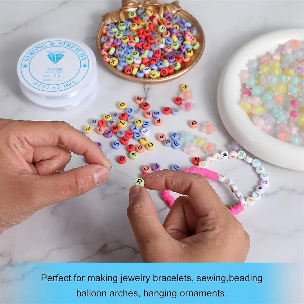 Thumbnail: Super Strong Elastic Beading Cord Jewellery Box | Gold Bangle | Gold Ring