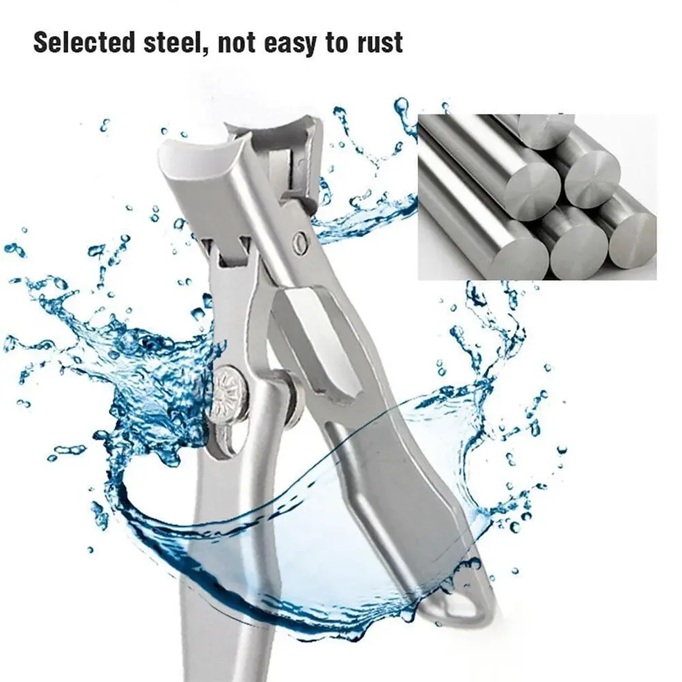 Thumbnail: 2 colors Ultra Sharp Nails Clippers Portable Steel Anti Splash Jaw Wide Opening