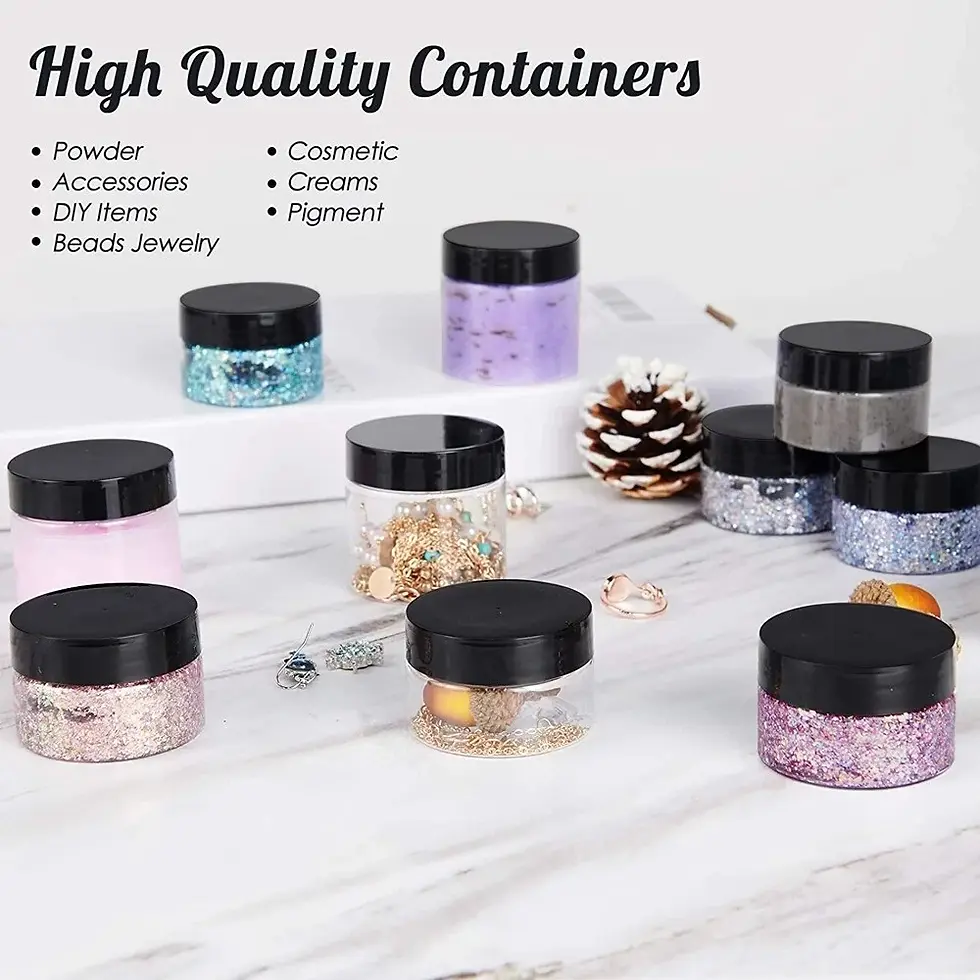 Thumbnail: Cosmetic Sample Jars for Cream & Lip Balm Makeup Bag | Eyeliner | Mascara