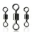 Thumbnail: 250PCS/Box Fishing Ball Bearing Swivels Solid Ring Hooks Connectors Tackle Tools