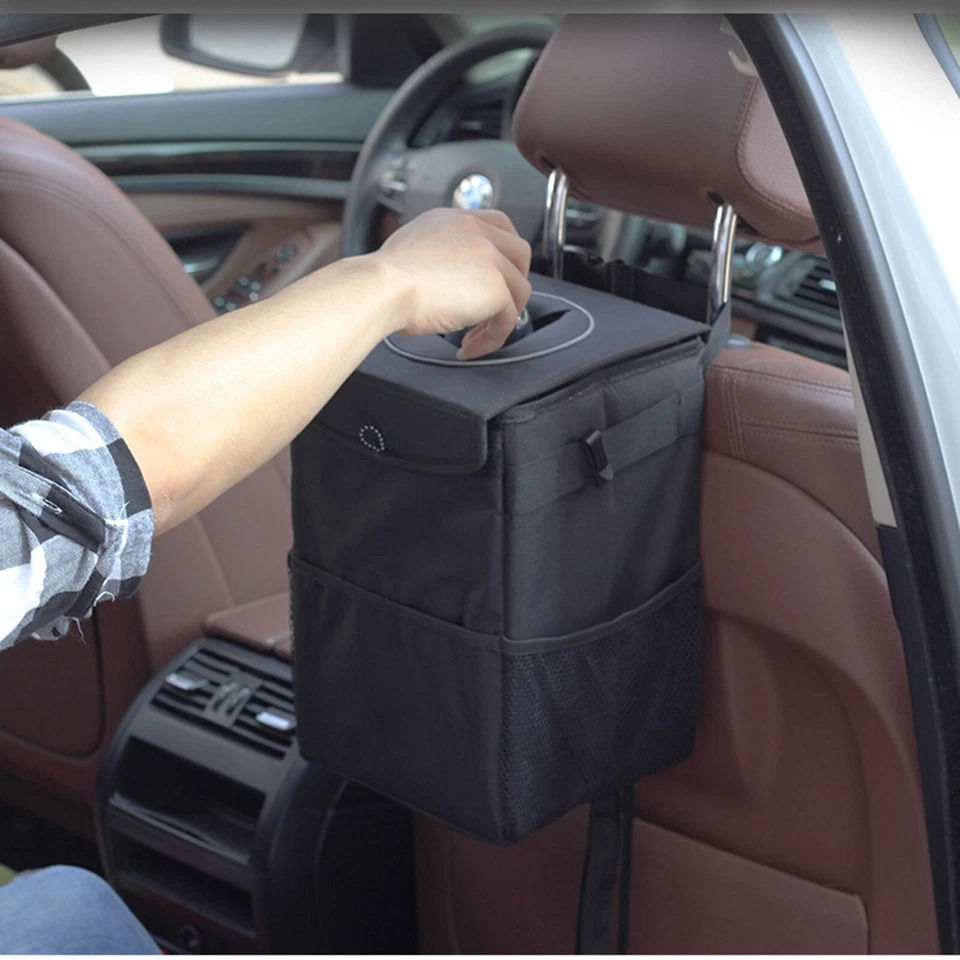 Thumbnail: Waterproof Car Trash Can Organizer | Car Led Lights | Car Bin | Car Cup Holder
