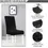 Thumbnail: 6x Stretch Chair Seat Covers Spandex Lycra Washable Dining Banquet Wedding Party
