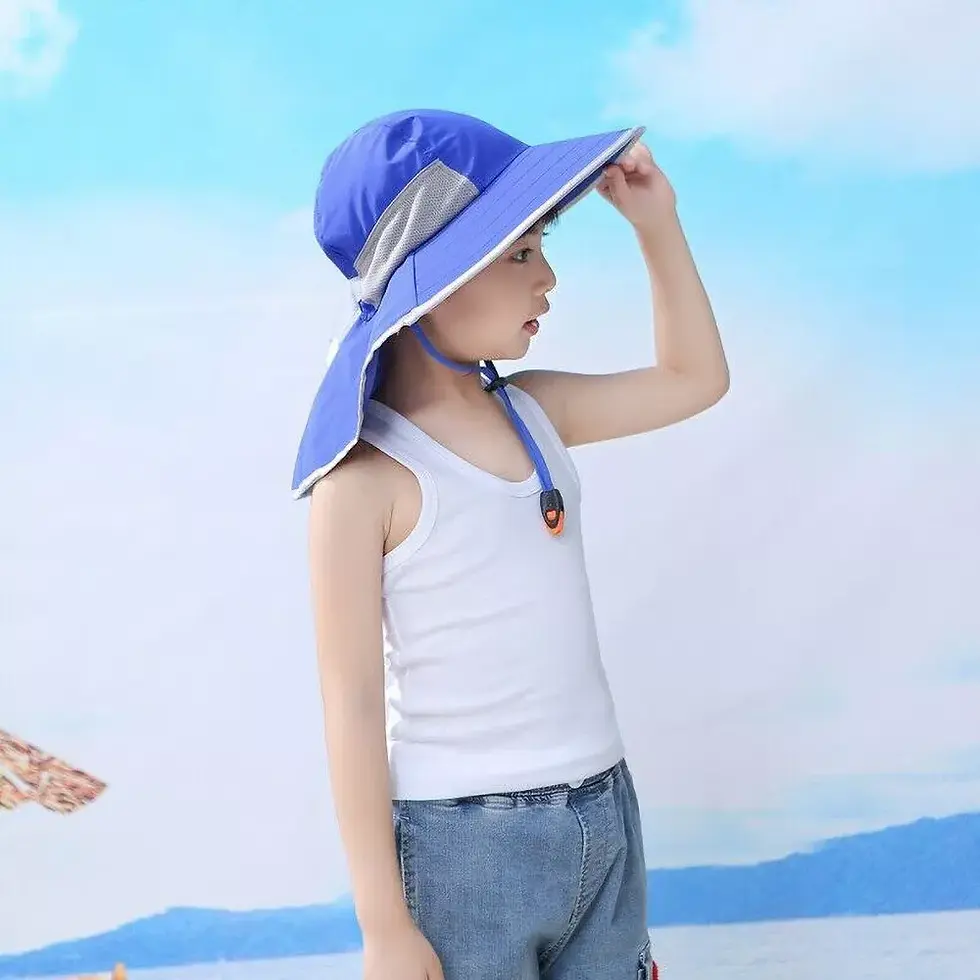 Thumbnail: Kids Wide Brim UV Sun Hat | Fashion Products | Gold Bange | Tote Bag | Handbag