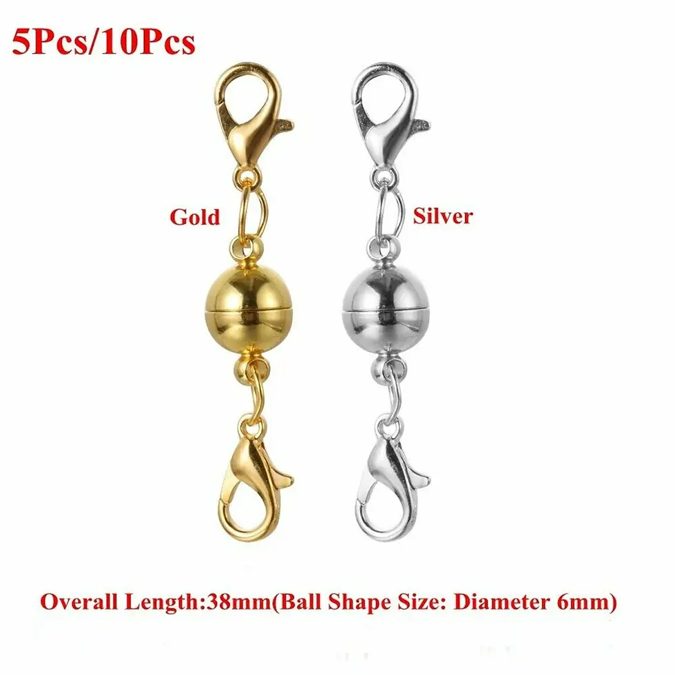Thumbnail: Magnetic Necklace Clasp Extender Set Jewellery Box | Gold Bangle | Gold Ring