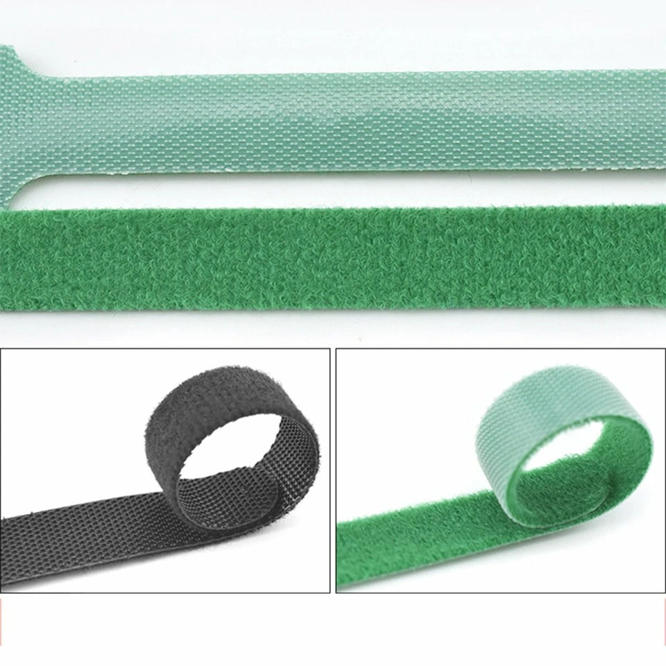 Thumbnail: 12-108pcs Hook and Loop Cable Ties Reusable Magic Cords Organiser Strap Tidy AU