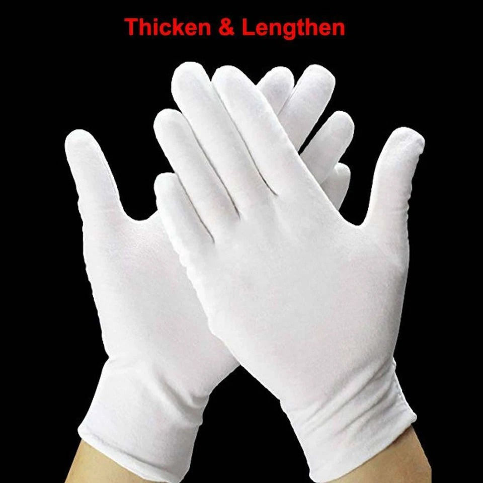 Thumbnail: Soft White Cotton Gloves for Handling Novelties | Party shop | Fancy Dress