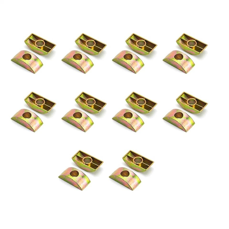 Thumbnail: 10pcs M8 Half Moon/Crescent Nut Washers For Bunk Furniture Color Zinc Plating AU