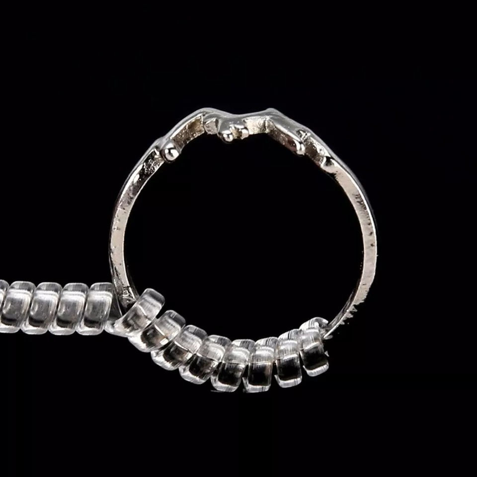 Thumbnail: 10pcs Ring Size Adjuster Reducer Spiral Invisible Snugs Guard Resizer Jewellery