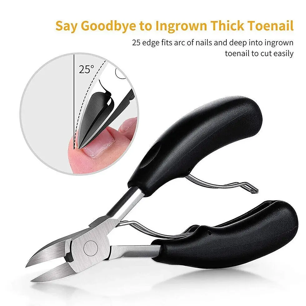 Thumbnail: Premium Heavy Duty Toenail Clippers for Thick or Ingrown Nails Nail Polish