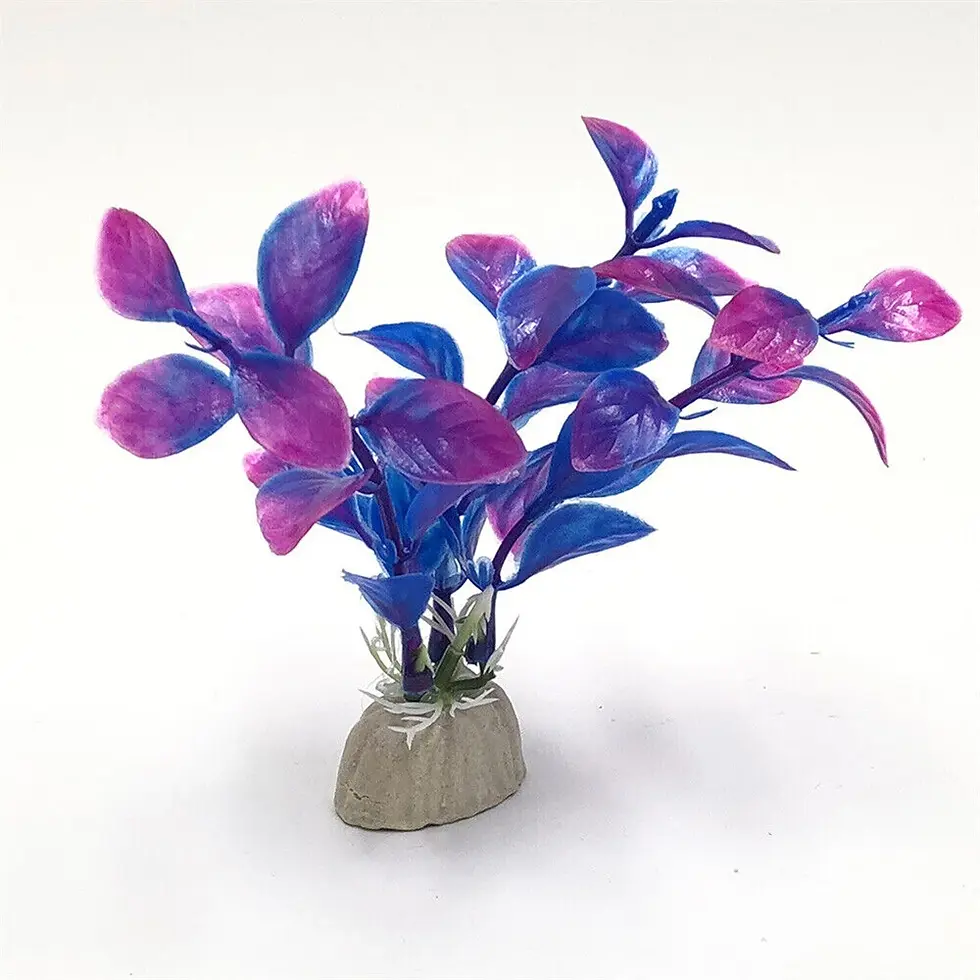Thumbnail: 10PCS Artificial Plants Landscape Aquarium Decor Plastic Fish Tank Fake Grass