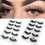 Thumbnail: 5/10Pairs Mink 3D Thick Fake Eyelashes Natural Long Wispy Makeup False Lashes AU