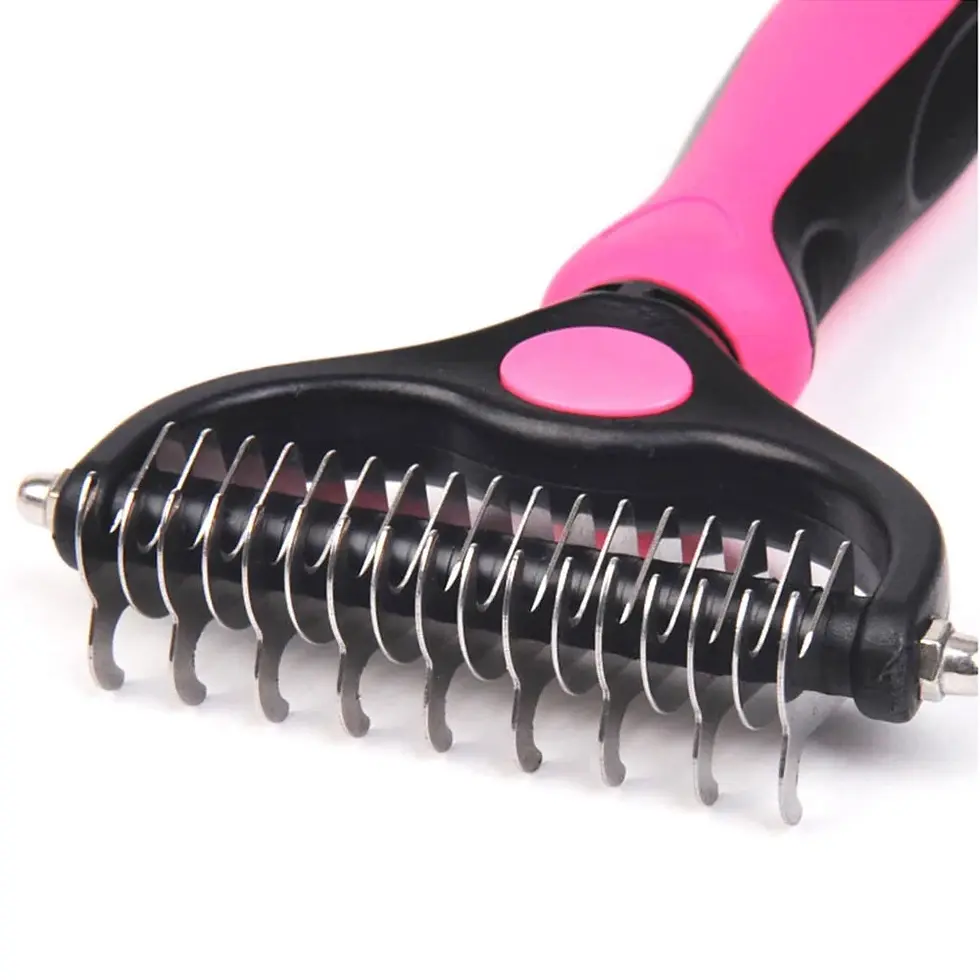 Thumbnail: Dog Pet Cat Grooming Comb Brush Undercoat Rake Dematting Deshedding Trimmer Tool