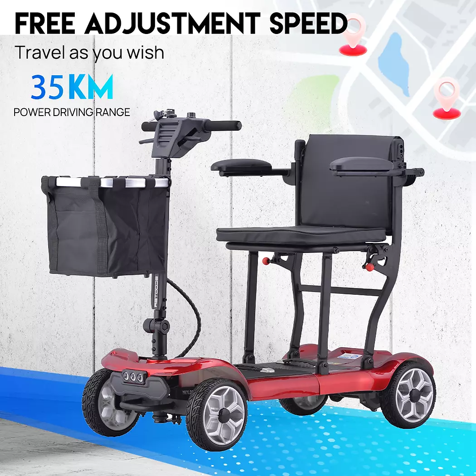 Thumbnail: Foldable Electric Mobility Scooter Mobility Walker | Walking Frame | Wheelie Walker